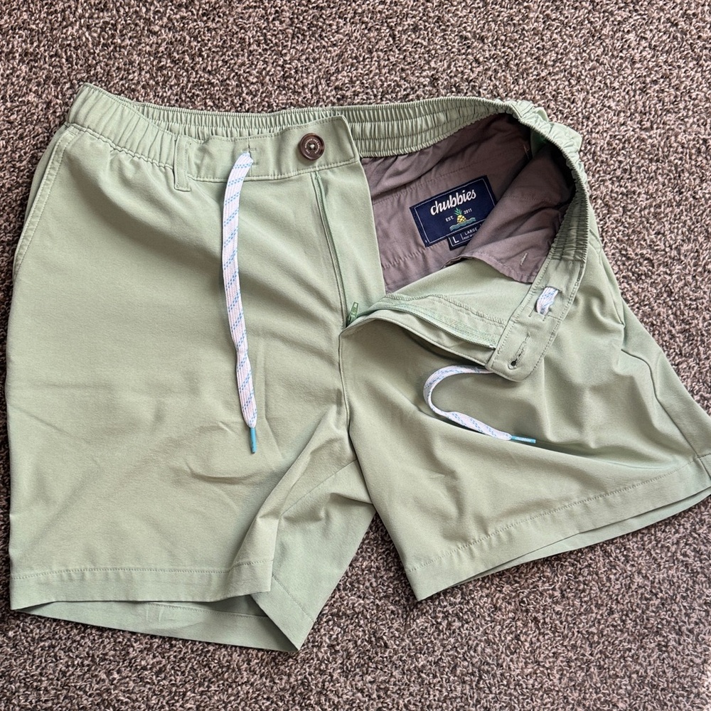 Chubbies Mint Green Casual Shorts